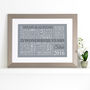 Personalised Silver Anniversary Word Art, thumbnail 11 of 11