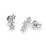 Shooting Stars Silver Studs Earrings Gift, thumbnail 2 of 2