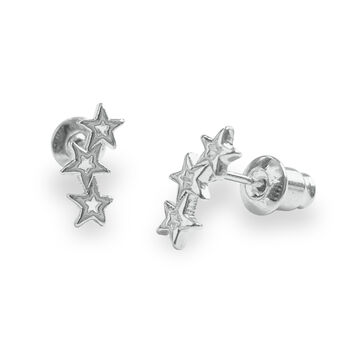 Shooting Stars Silver Studs Earrings Gift, 2 of 2