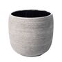 Mesiac Rippled Grey Plant Pot, thumbnail 2 of 5