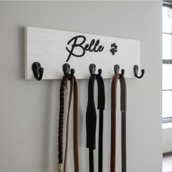 Personalised Dog Name Lead Holder | Raised Lettering, 5 of 8
