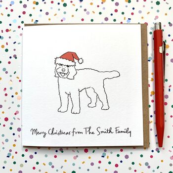 Personalised Cockapoo Christmas Card, 2 of 2