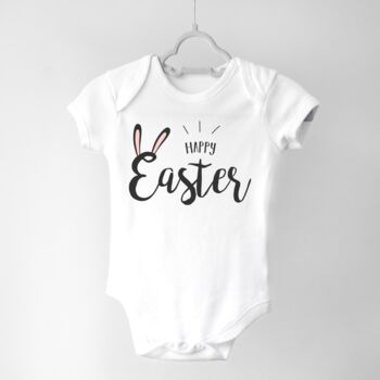 Happy Easter Bunny Baby Bodysuit, 2 of 2