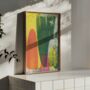 Abstract Riso Print Orange, Green, thumbnail 1 of 7