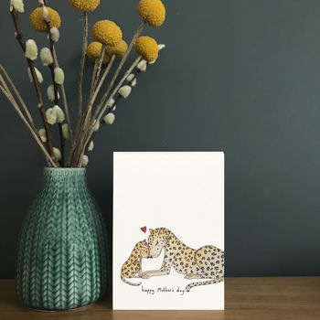 Leopard Love Hand Illustrated Mother's Day Card, 3 of 4