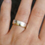 18ct Yellow Gold And Sterling Silver Wedding Band, thumbnail 4 of 4