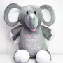 Personalised New Baby Elephant Soft Toy, thumbnail 1 of 5