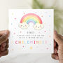Personalised Rainbow Childminder Thank You Card, thumbnail 1 of 3