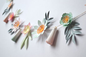 Diy Paper Flower Garland Craft Kit, 6 of 6