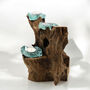 Molten Glass Triple Tealight Candle Holder Home Decor, thumbnail 1 of 5