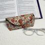 Liberty Soft Glasses Case With Magnetic Closure Red Orange Floral, thumbnail 6 of 11