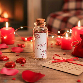 Personalised Valentine’s Candle Gift Set With Matches Jar, 6 of 10