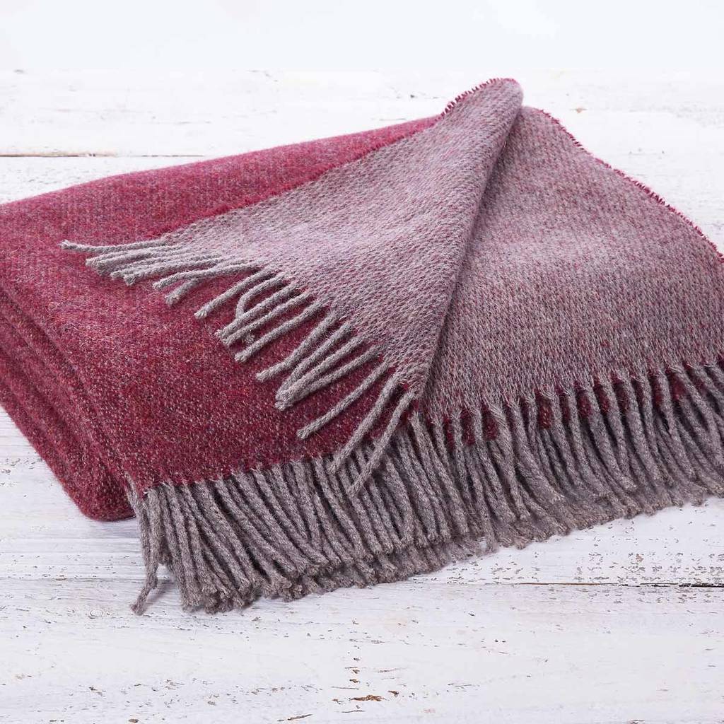 mulberry reversible wool throw by tolly mcrae