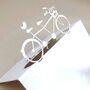 Bicycle Laser Cut Wedding Place Card, thumbnail 3 of 7