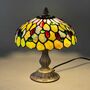 Floral Tiffany Table Lamp, Home Decor, Handmade Antique, thumbnail 9 of 12