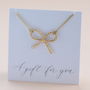 Twisted Bow Knot Necklace, thumbnail 7 of 11