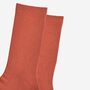 Men's Bamboo Socks Rust Orange, thumbnail 3 of 5