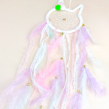 Wall Hanging Room Decoration Pastel Bunny Dream Catcher, 5 of 6