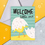 Welcome Little One Baby Chick Greeting Card – Cute New Baby Card, Baby Shower Card, Gender Neutral Newborn Card, thumbnail 1 of 2