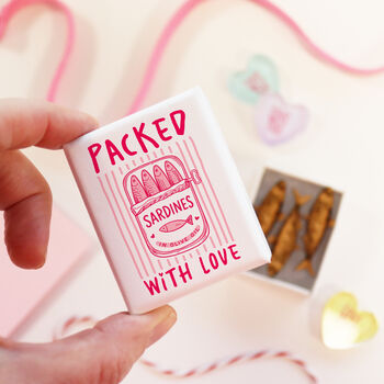 Packed With Love Sardines Matchbox Gift – Valentine’s Pocket Hug Mini Keepsake, 10 of 10
