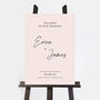 Minimal Script Wedding Welcome Sign, thumbnail 2 of 3