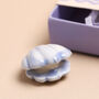 Tiny Matchbox Ceramic Pearl Oyster Token, thumbnail 2 of 4