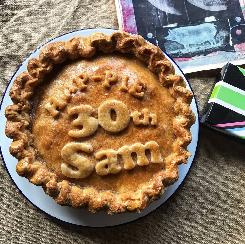 Large Personalised Pork Pie For Anniversary Or Birthday, 1 of 3