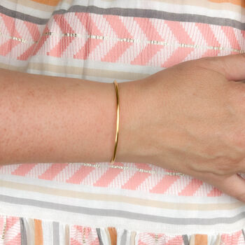 Waterproof Gold Plated Roman Style Bangle, 3 of 4