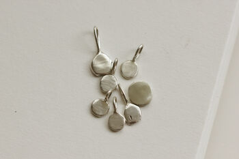 Handmade Sterling Silver Initial Pebble Necklace, 2 of 6