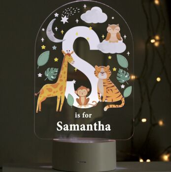 Personalised Animal LED Colour Changing Light, 4 of 5