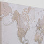Canvas Antique Map Of The World, thumbnail 2 of 5