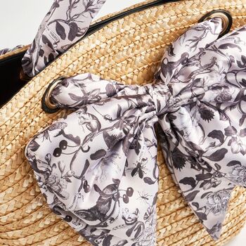 Tree Of Life Monochrome Basket Bag, 4 of 6