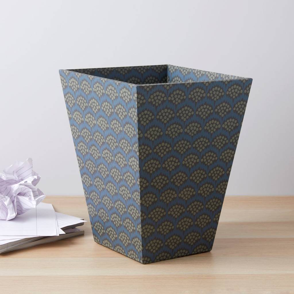 decorative wastepaper bin and clear liner by harris & jones ...