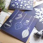 Silver Foil Christmas Card Pack Of Six, thumbnail 4 of 7