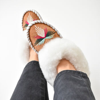 Women's Sheepskin Moccasin Slippers Lia, 3 of 12