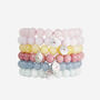 Birthstone Evil Eye Beaded Bracelet, thumbnail 1 of 6