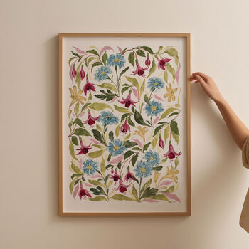 Trailing Fuchsia Fine Art Print, 3 of 6