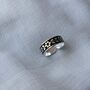 925 Silver Leaf Adjustable Dainty Band Toe Ring, thumbnail 2 of 5
