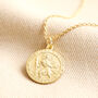 Gold Sterling Silver St Christopher Pendant Necklace, thumbnail 5 of 11