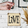 Handmade Wooden Love Sign, thumbnail 1 of 5