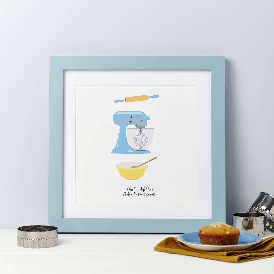 Personalised Baking Print By Spotty N Stripy | notonthehighstreet.com