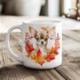 Personalised Dog Mug Chihuahua In An Autumn Wreath, thumbnail 1 of 2