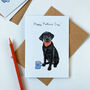 Black Labrador Father's Day Card, thumbnail 1 of 2