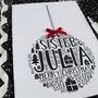Personalised Sister Christmas Bauble Card, thumbnail 5 of 7