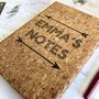 Personalised Gold And Cork B5 Notebook, thumbnail 2 of 2