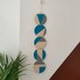 Five Tier Small Wooden Bright Coloured Wall Hanging, thumbnail 2 of 5