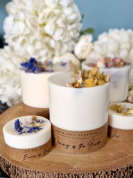 Wedding Favour Candles With Flowers, 10 of 11