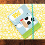 Woofing Dog Mini Greetings Card, thumbnail 4 of 5
