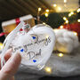 Love You Memory Feather Christmas Bauble, thumbnail 2 of 9