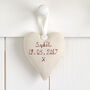 Personalised Hanging Heart New Baby Girl / Boy Gift, thumbnail 10 of 12